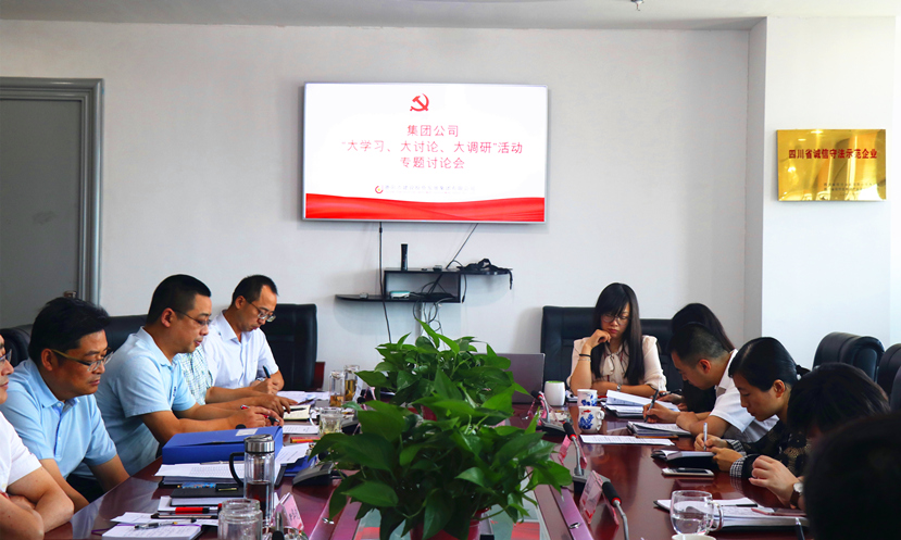 集團(tuán)公司黨委組織召開“大學(xué)習(xí)、大討論、大調(diào)研”專題討論會(huì)